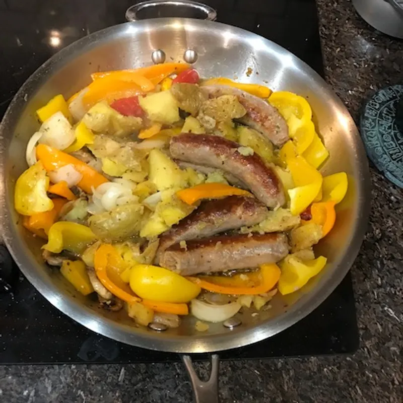 Hearty Sausage & Pepper Skillet image